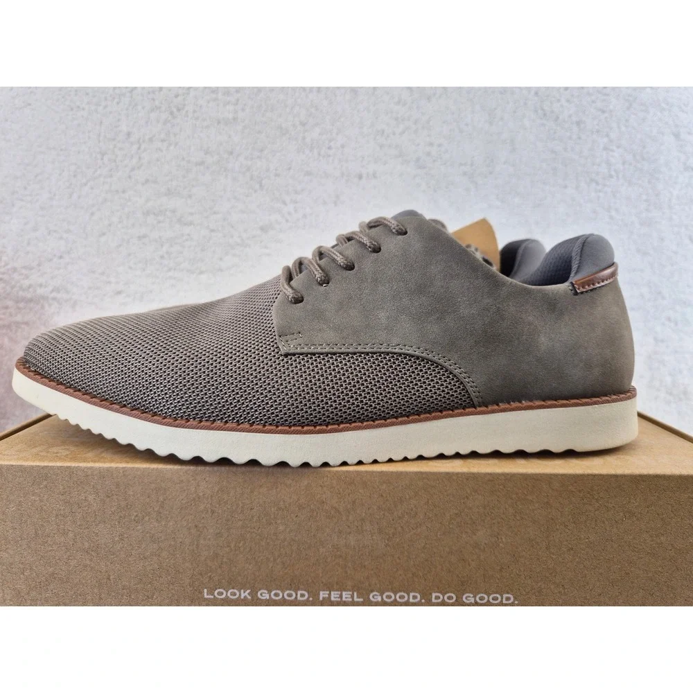 Dr. Scholls Mens Sync Knit Grey Oxford Sneakers Shoes H5019M1021 Size 13 M